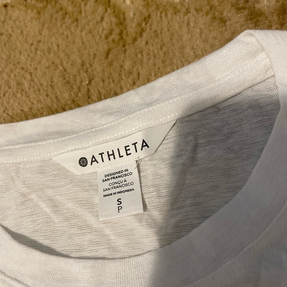 Athleta Soft White Tee